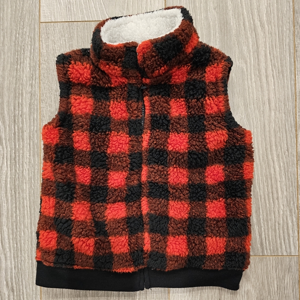 Carters toddler boys plaid vest
